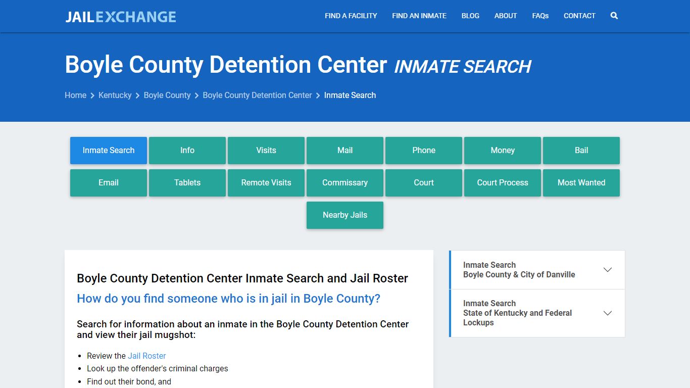 Boyle County Inmate Search | Arrests & Mugshots | KY - Jail Exchange